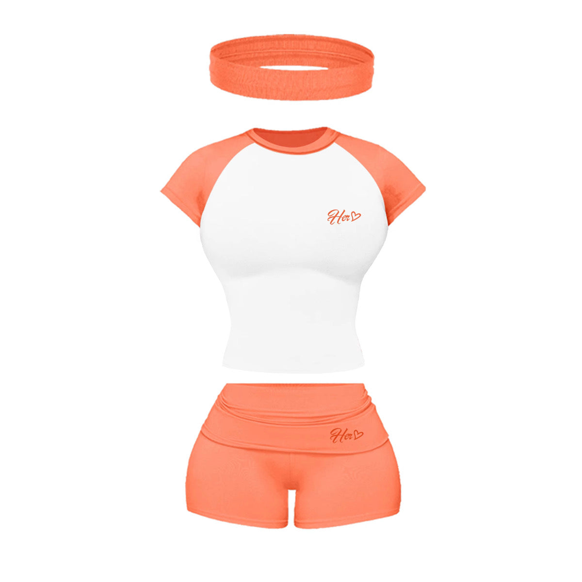 Her Folded 3 pc Shorts Set