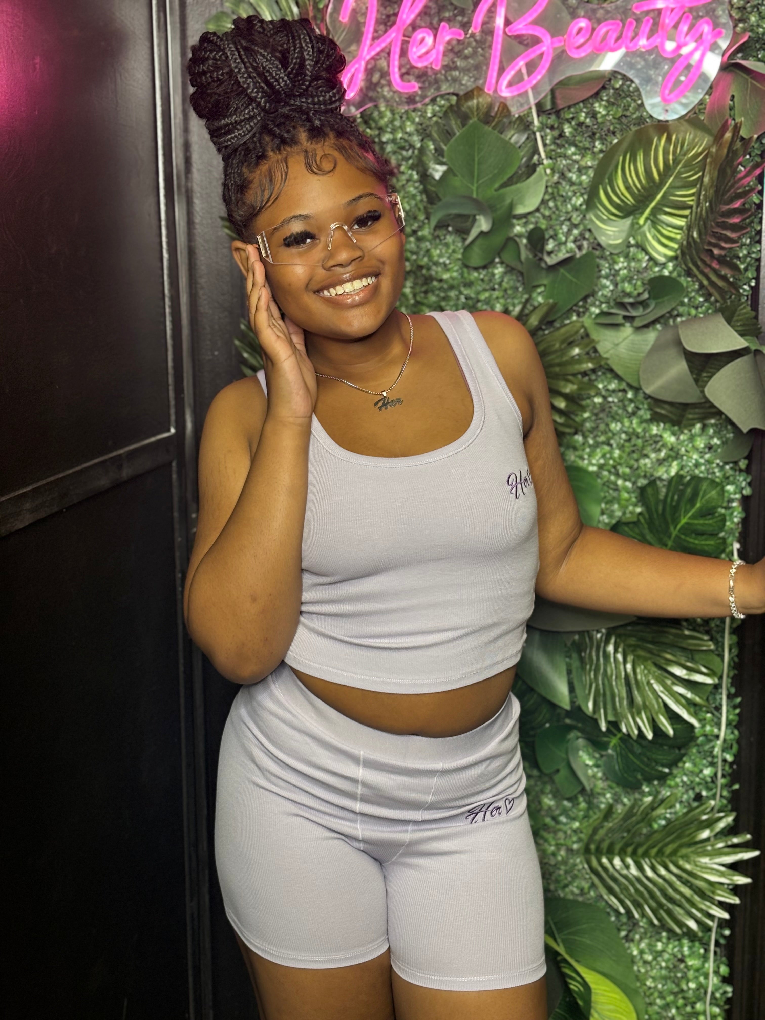 Her Tank Ribbed Shorts Essentials