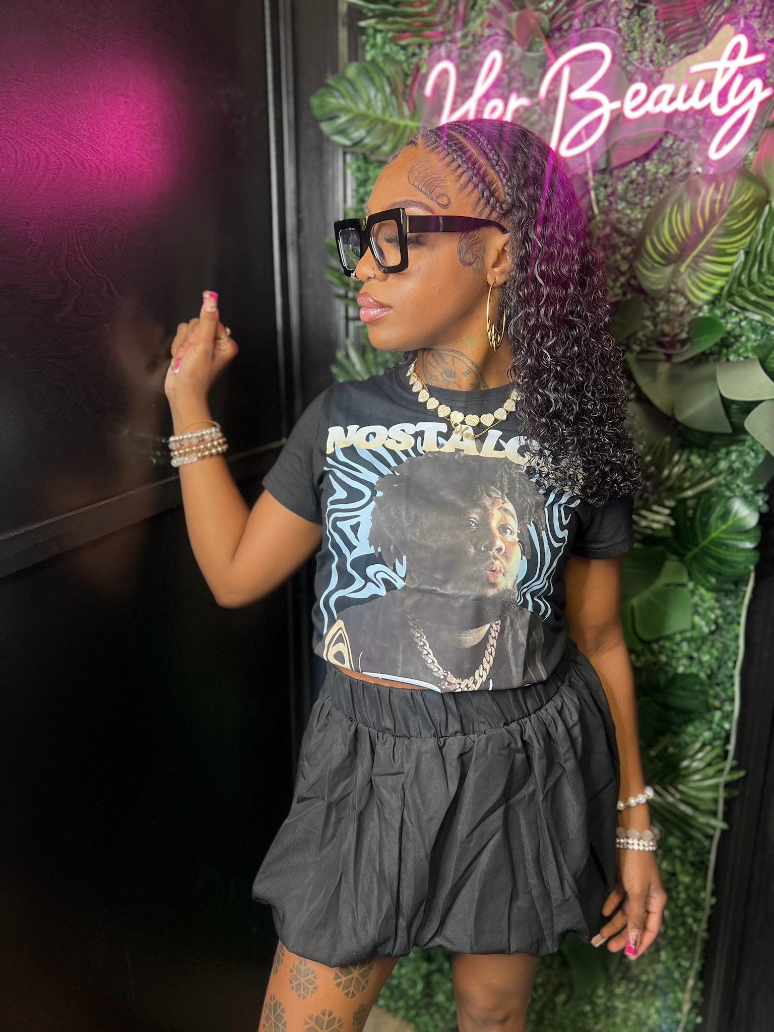 Nostalgia Graphic & Puffy Skirt Combo