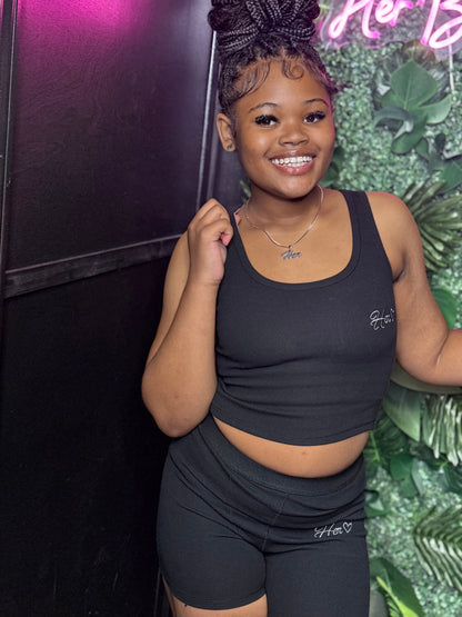 Her Tank Ribbed Shorts Essentials