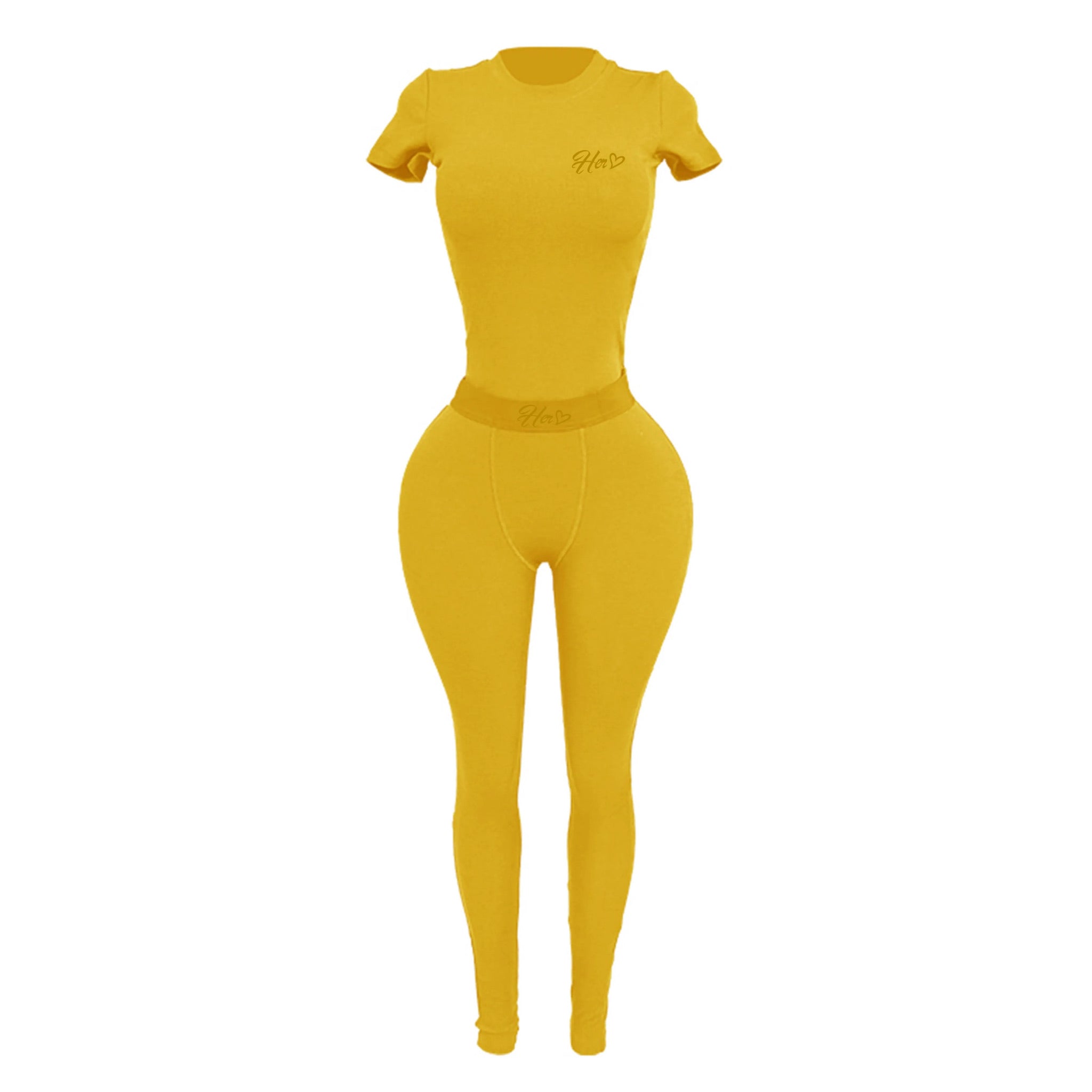 Her Ribbed Legging Essential Set