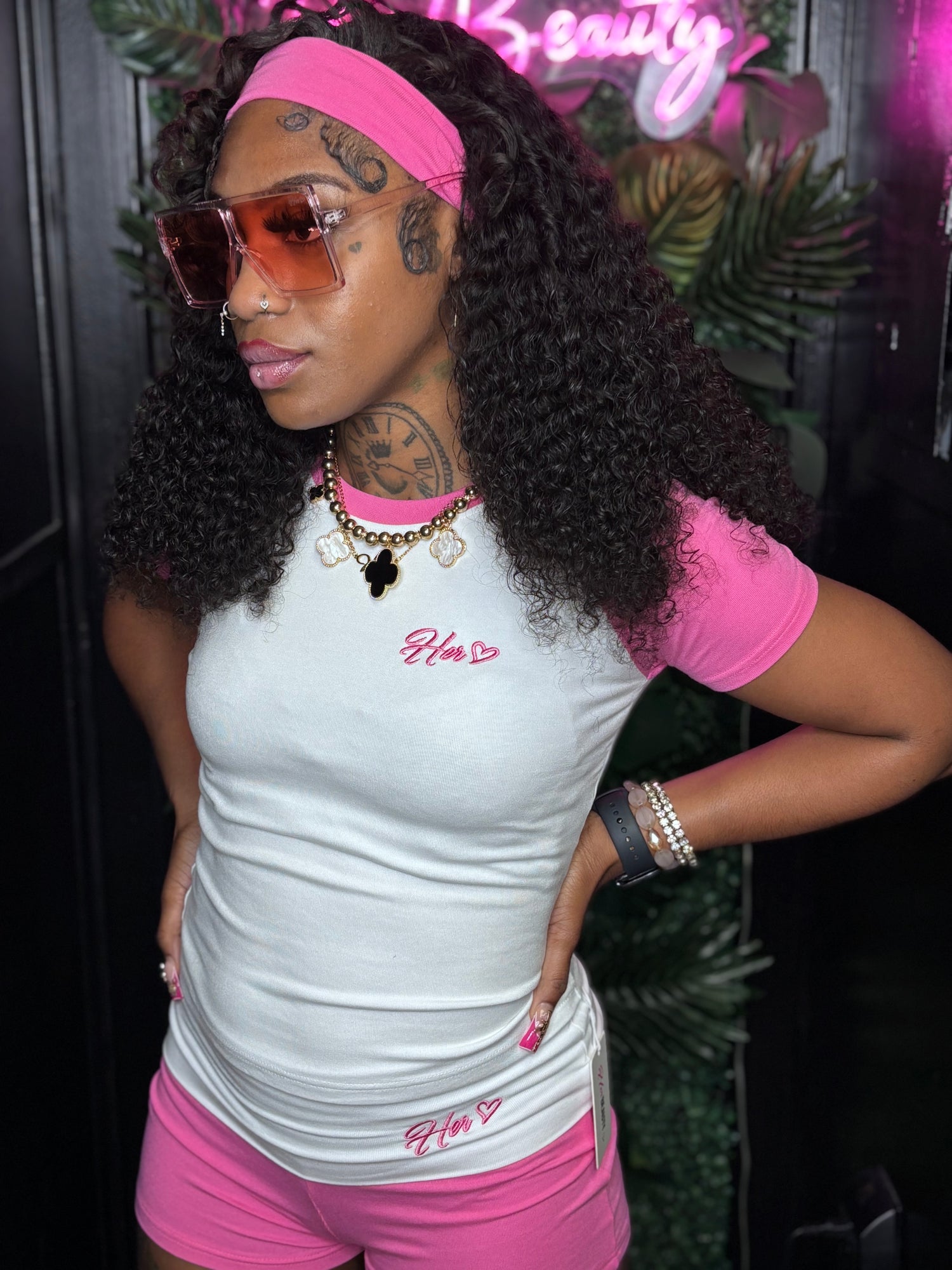 Short Bubble Gum Her 3 Piece