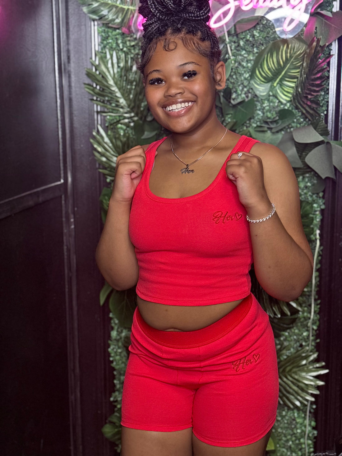Her Tank Ribbed Shorts Essentials