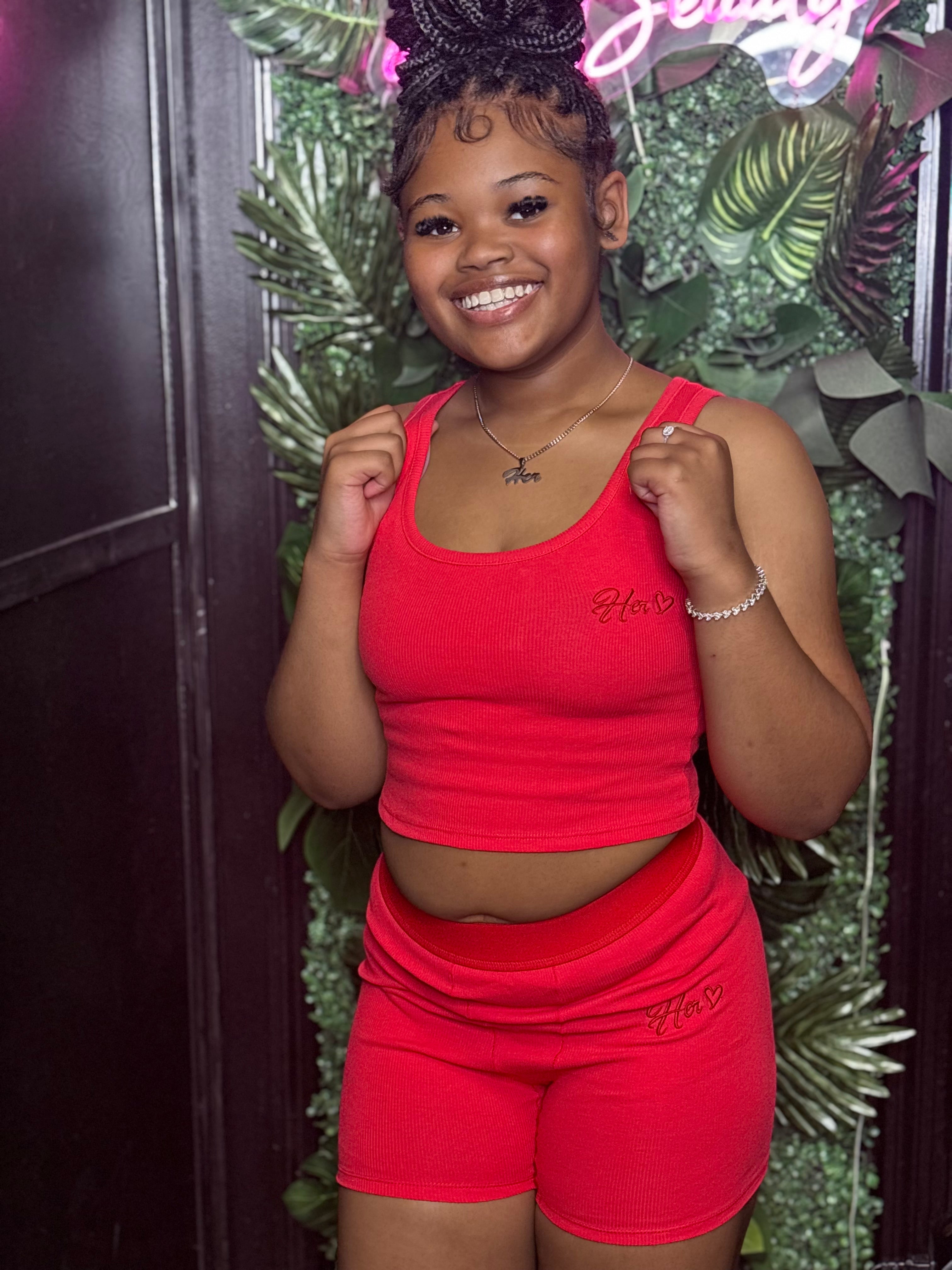 Her Tank Ribbed Shorts Essentials