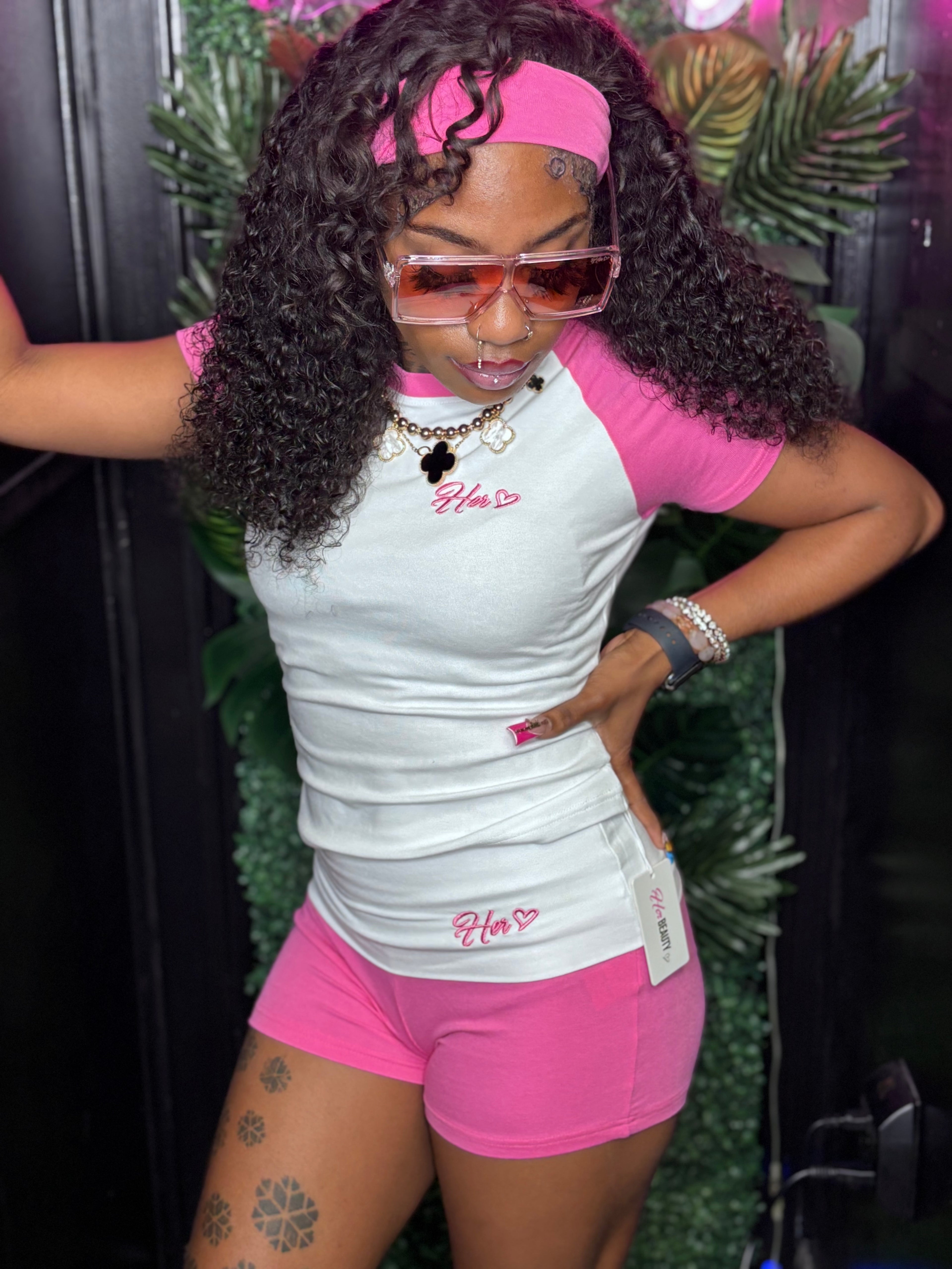 Short Bubble Gum Her 3 Piece
