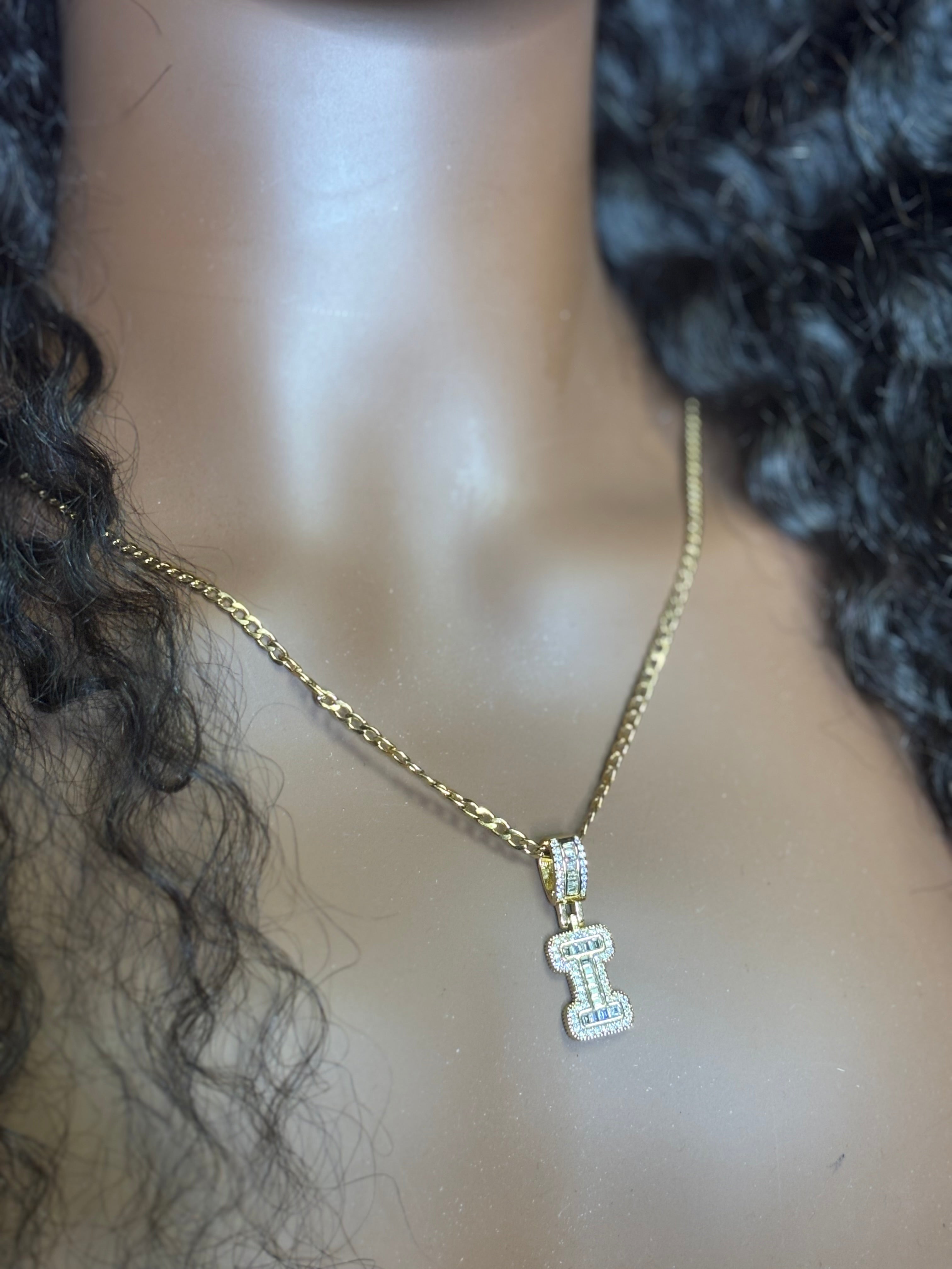 Iced Initial Necklace