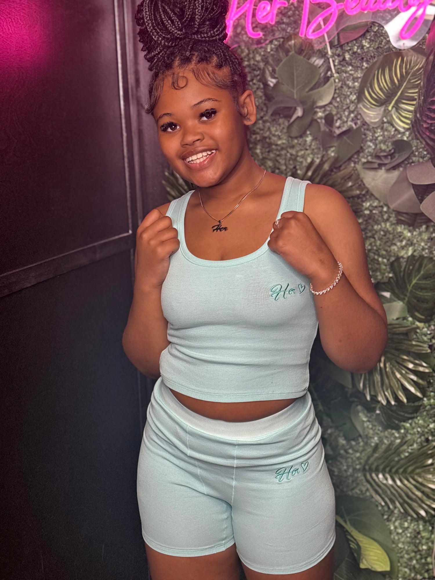 Her Tank Ribbed Shorts Essentials