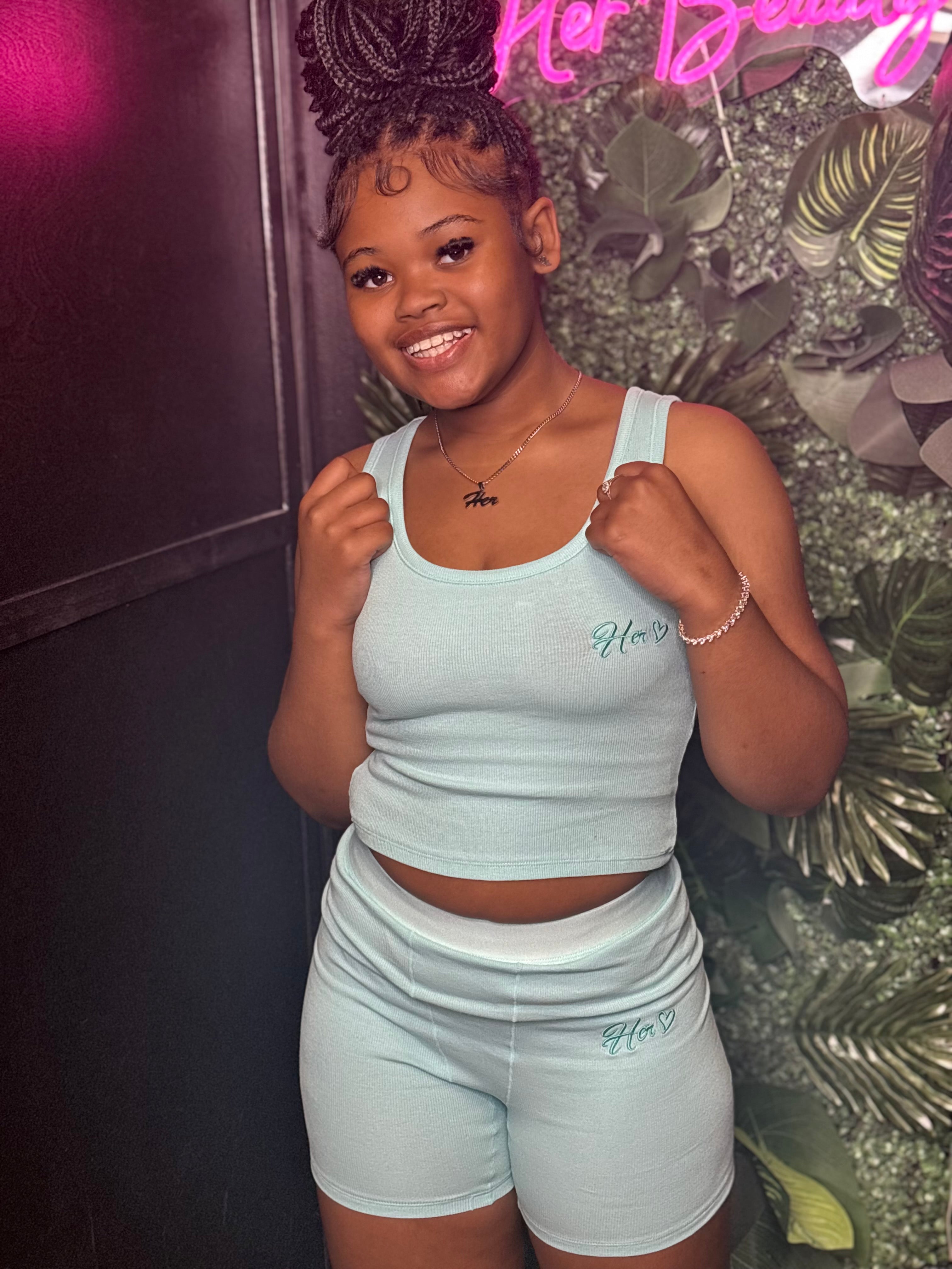 Her Tank Ribbed Shorts Essentials