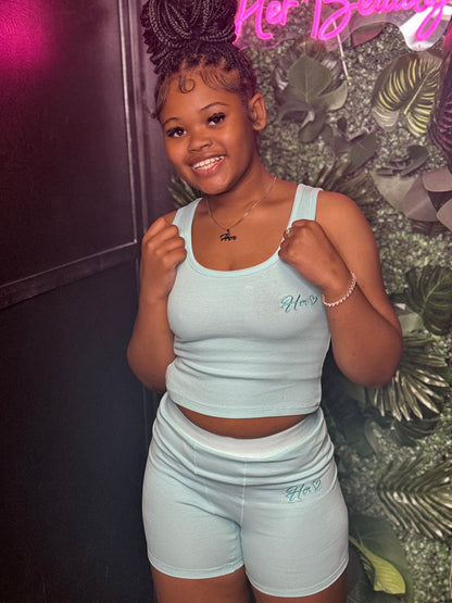 Her Tank Ribbed Shorts Essentials
