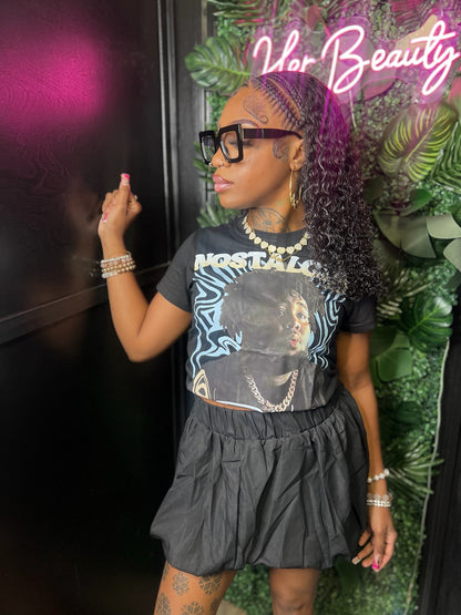 Nostalgia Graphic &amp; Puffy Skirt Combo