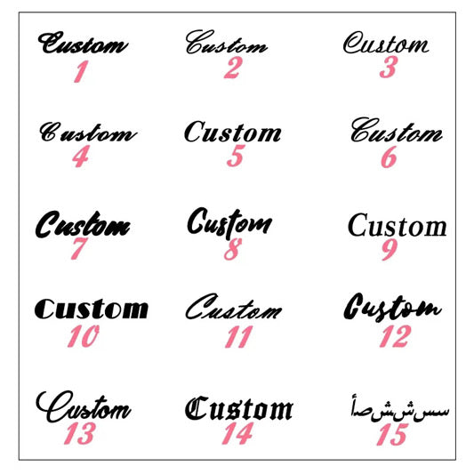 Custom gold name necklace displayed on a jewelry box, featuring delicate chain and scripted name pendant