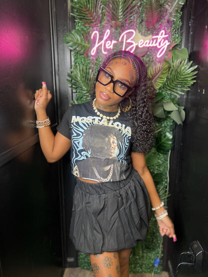 Nostalgia Graphic &amp; Puffy Skirt Combo