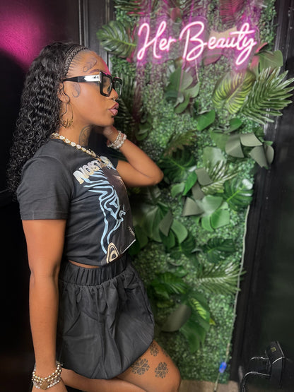 Nostalgia Graphic &amp; Puffy Skirt Combo