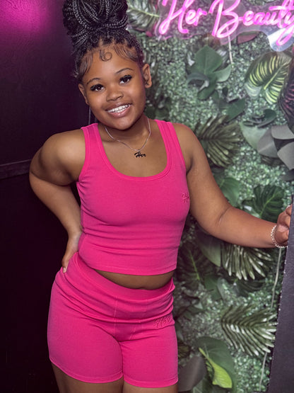 Her Tank Ribbed Shorts Essentials