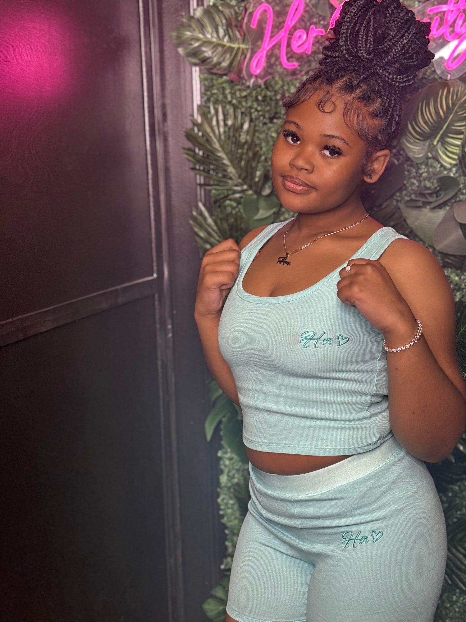 Her Tank Ribbed Shorts Essentials