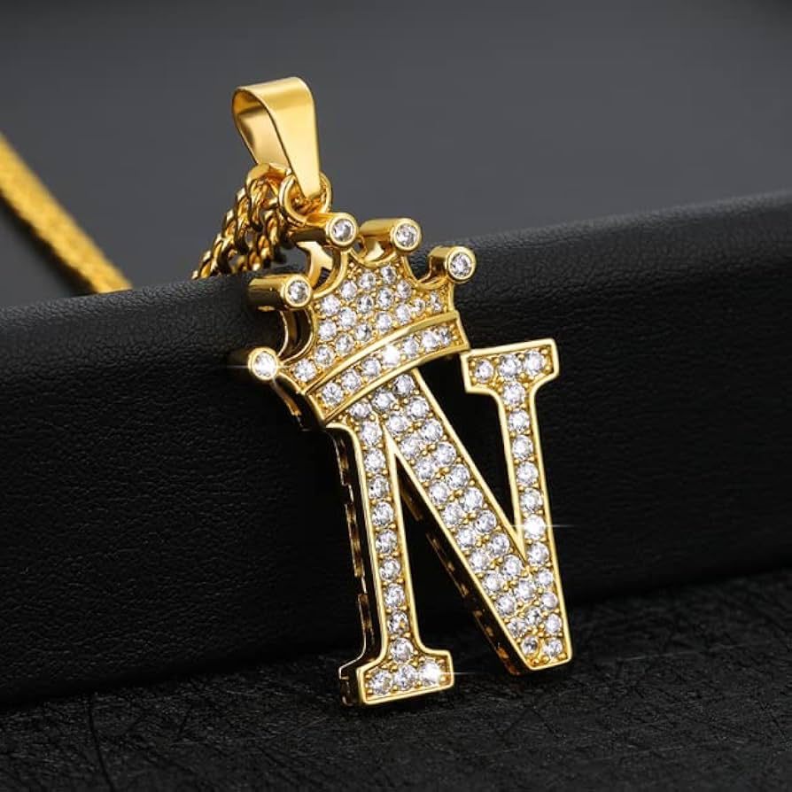 Crown Initial Necklace