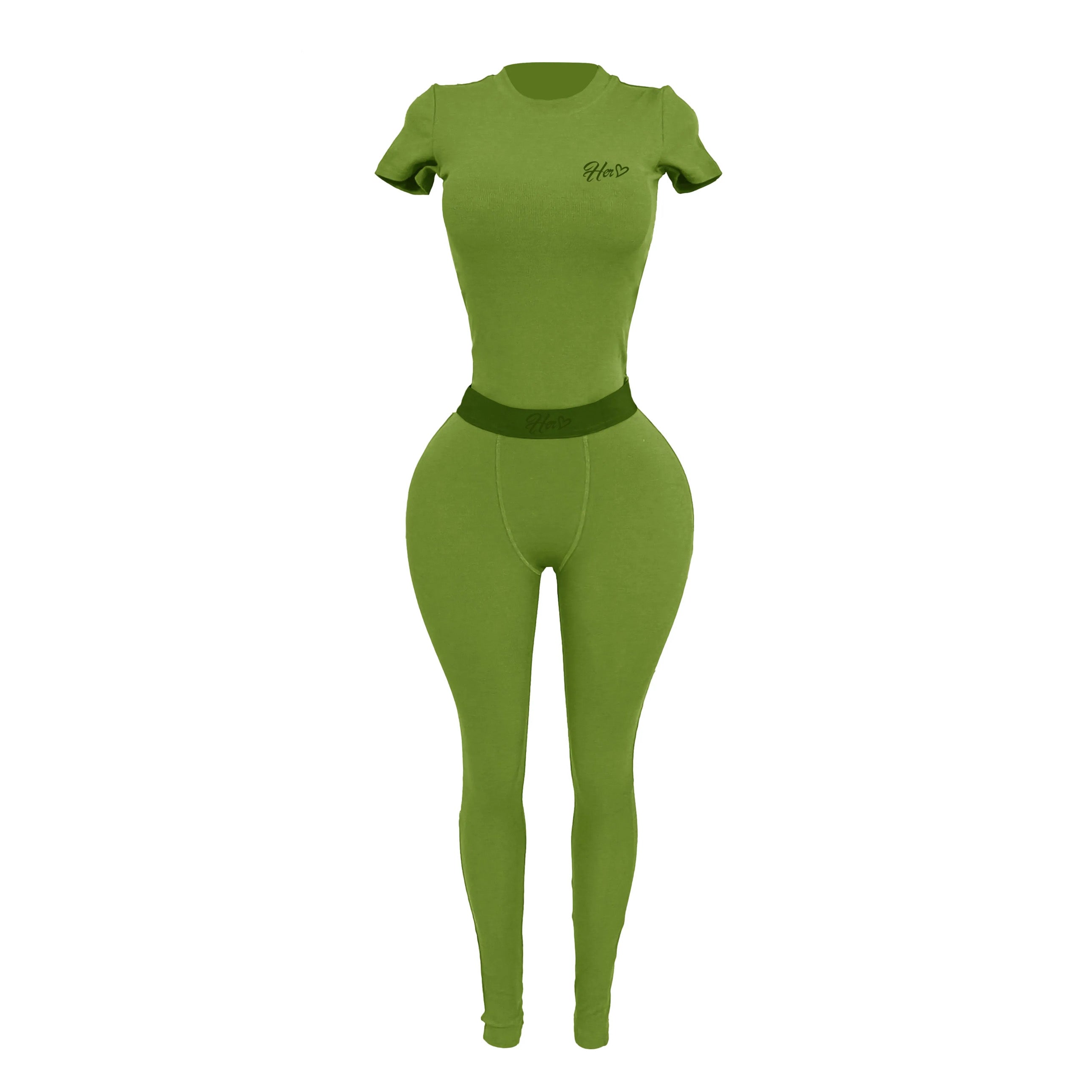 Her Ribbed Legging Essential Set
