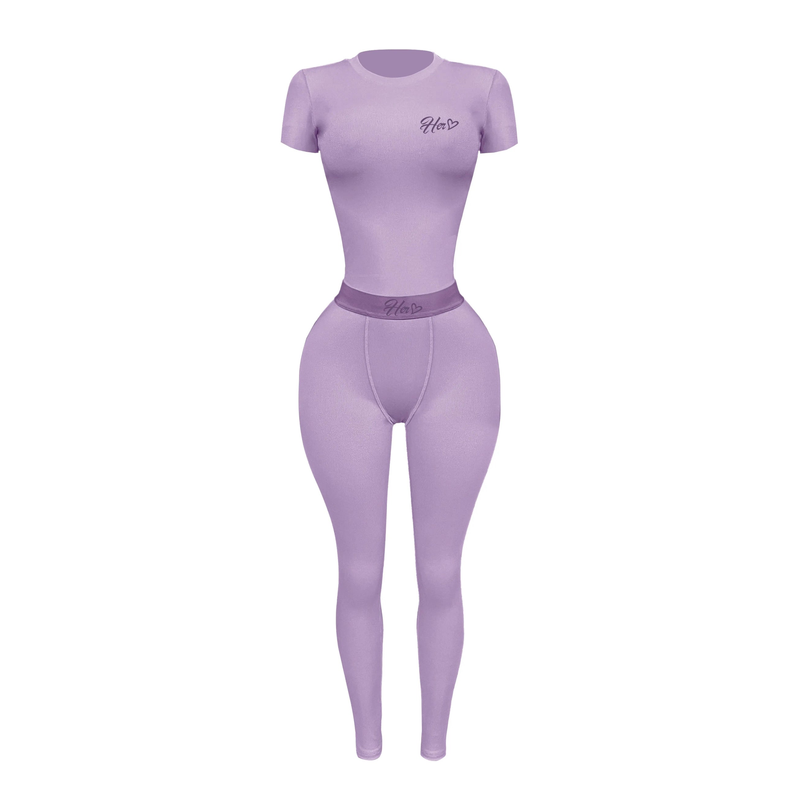 Her Ribbed Legging Essential Set